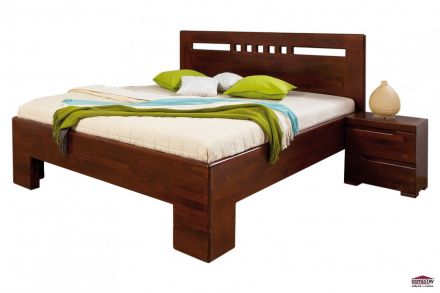 Manželská postel SOFIA čelo rovné čtverečky 180 cm BUK CINK